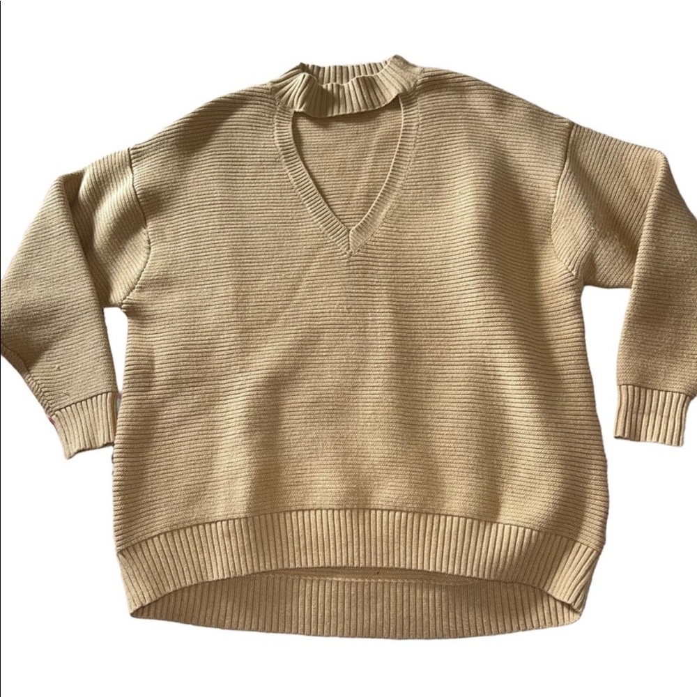 Petal & Pup Oversized Cutout Sweater